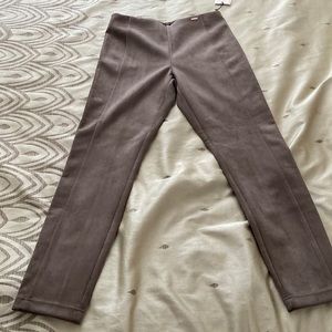 Suede leggings - tan